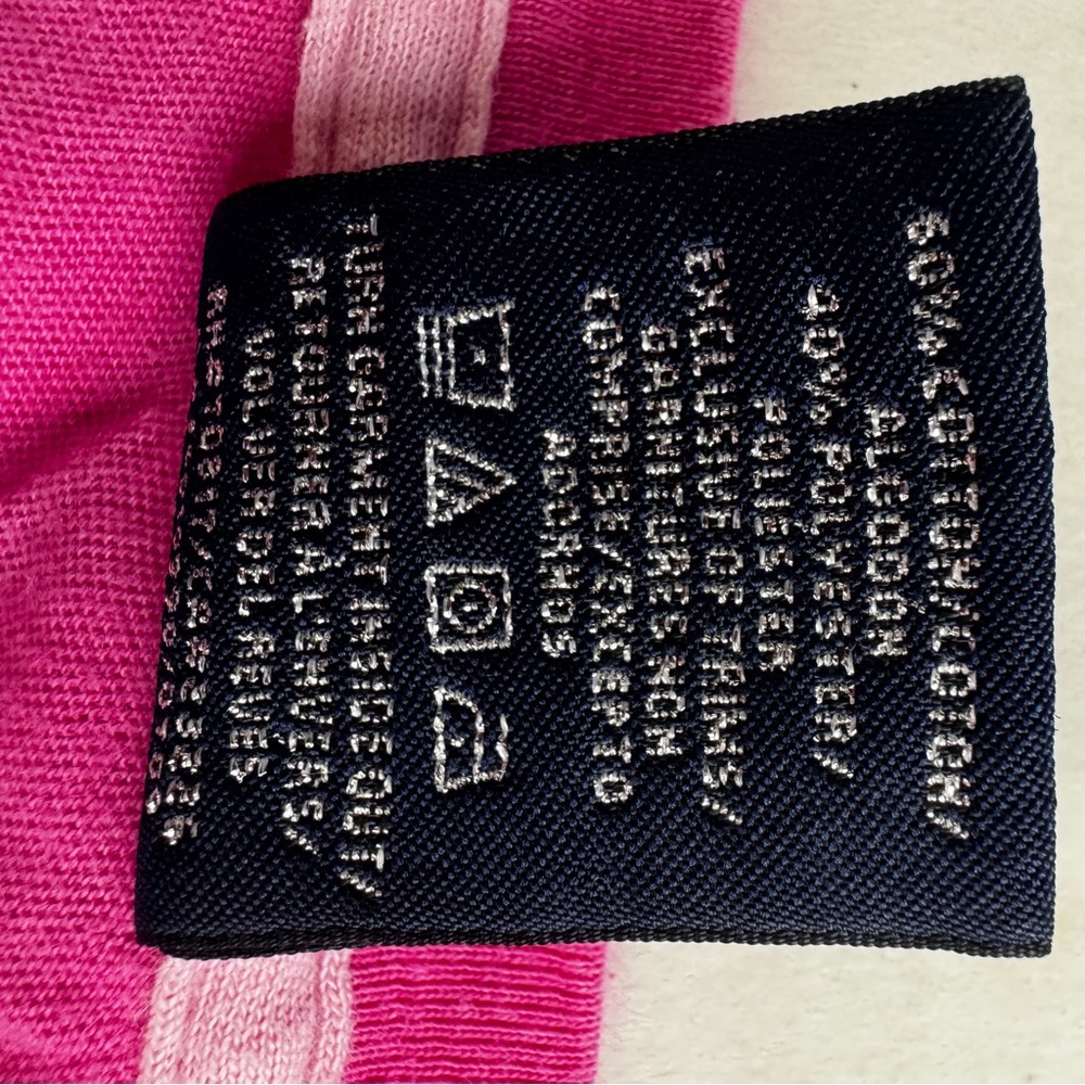 Y2K Victorias Secret PINK Cap Sleeve T-Shirt Size M Dark Pink Hope Love 2009. - Picture 11 of 12